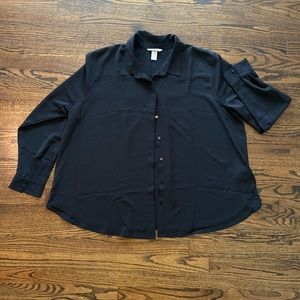 H&M XXL Black Blouse